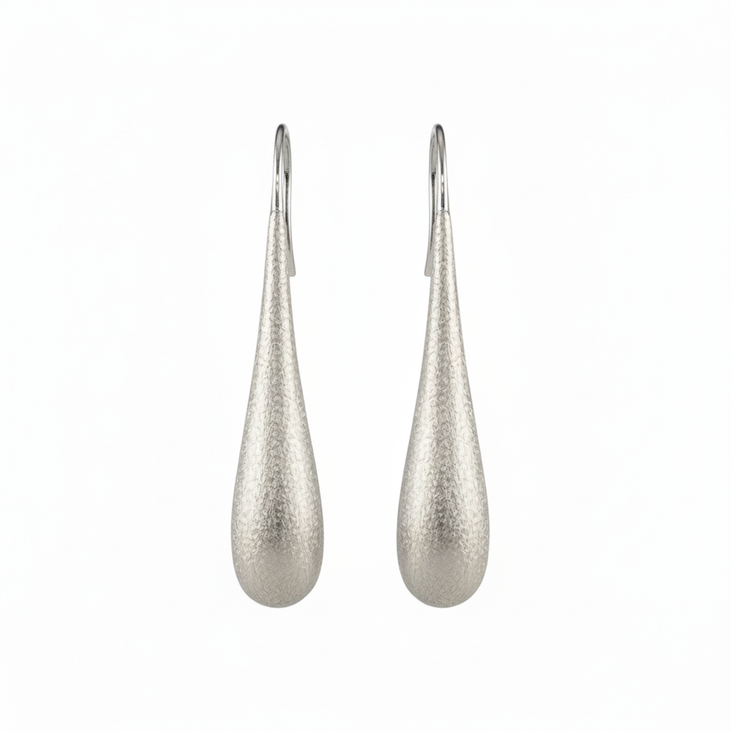 Yellow Gold Earrings Converted to White Gold