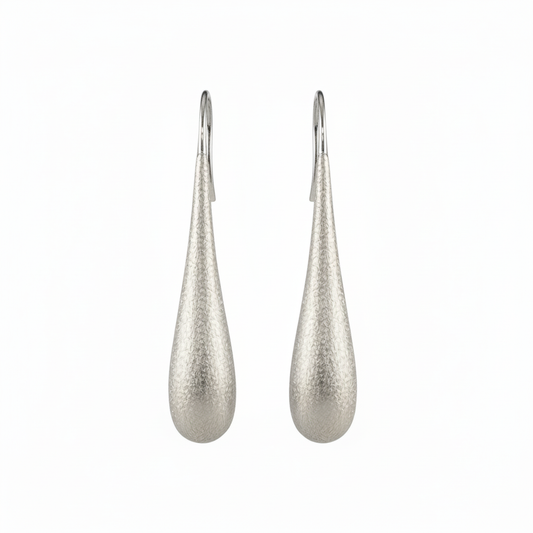 Yellow Gold Earrings Converted to White Gold