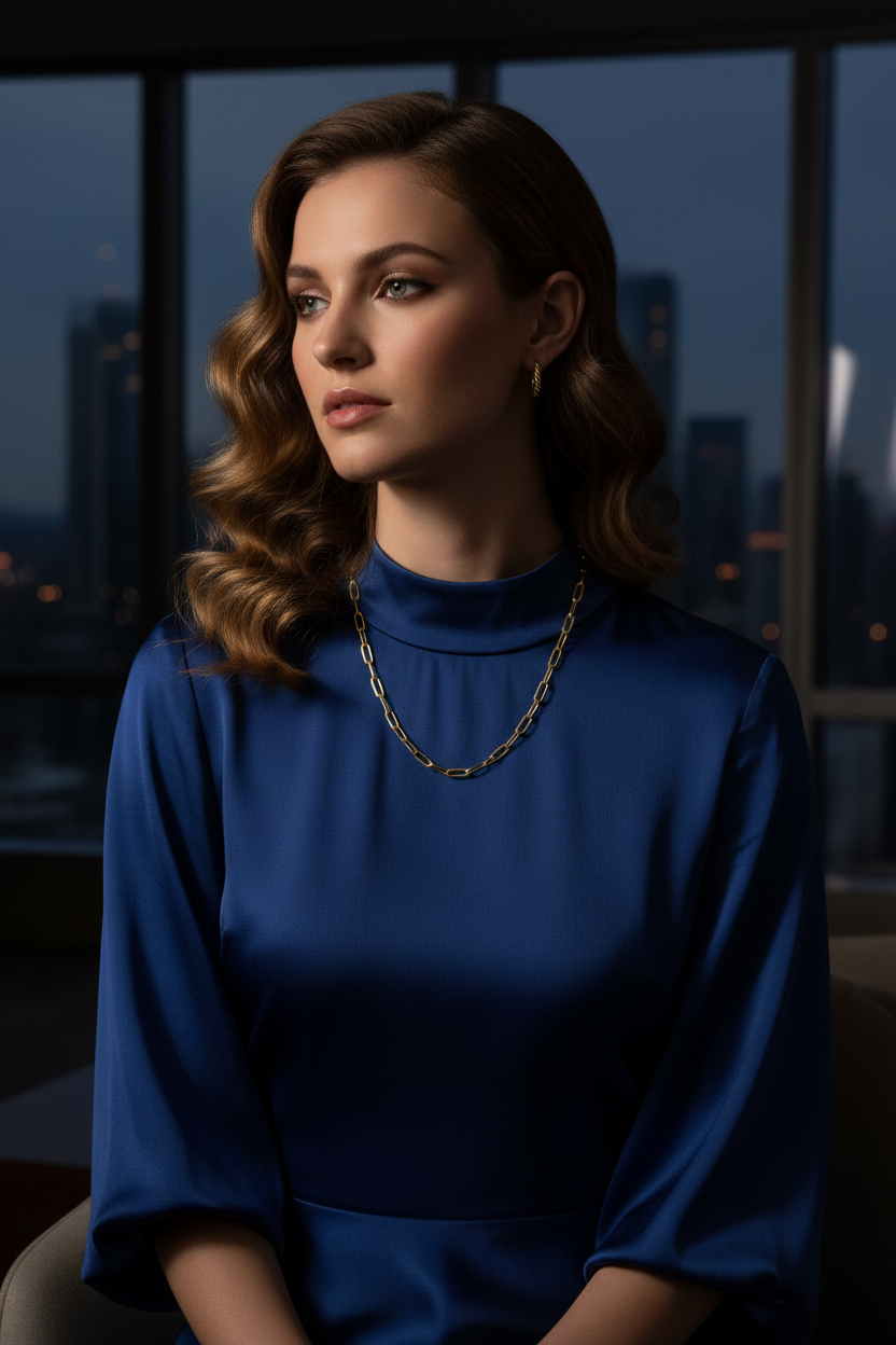 Yellow Gold Paperclip Chain - Elegant