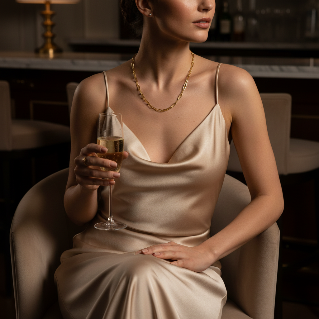 Yellow Gold Paperclip - Champagne